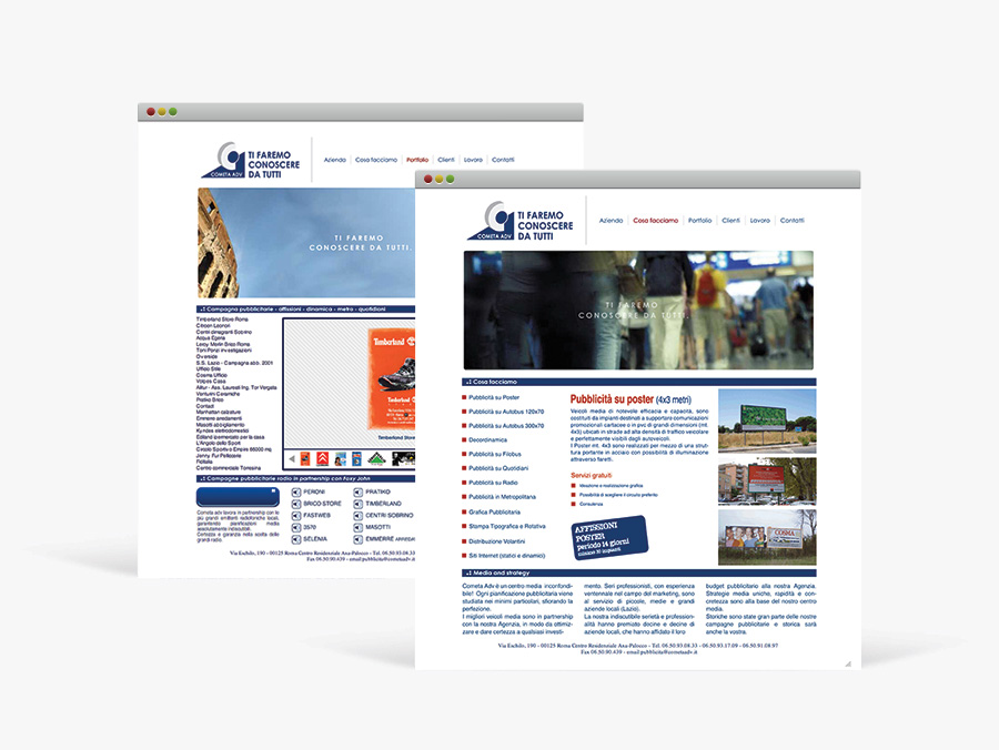 creazione sito web, Graphic Web Designer Freelance Roma, VdvGrafica