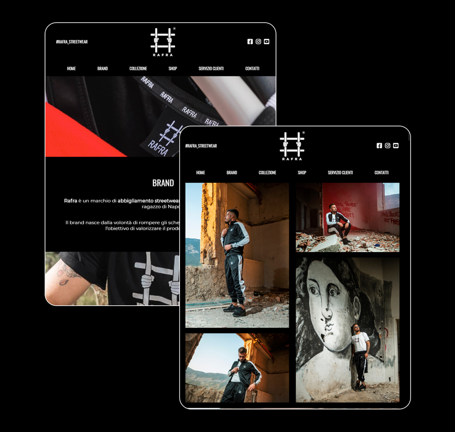 Realizzazione grafica sito web e-commerce, Graphic Web Designer Freelance Roma, VdvGrafica