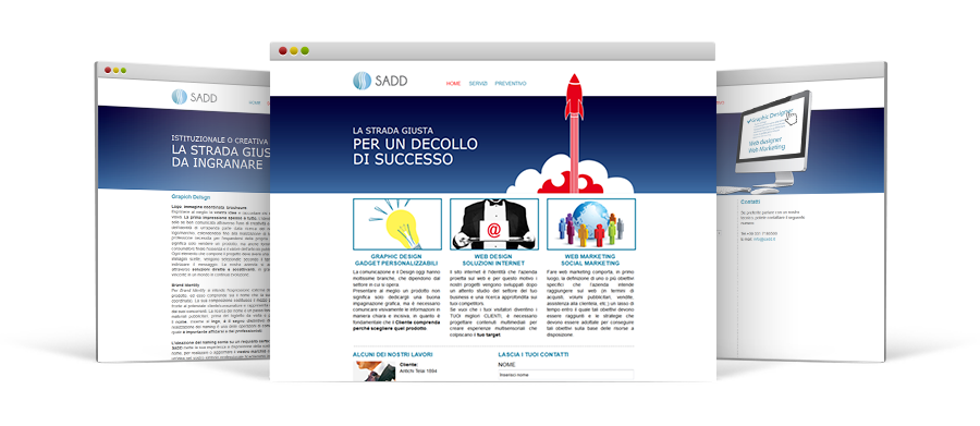 Realizzazione grafica sito web per startup, Graphic Web Designer Freelance Roma, VdvGrafica