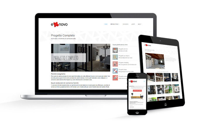 Realizzazione sito web responsive per studio di architettura