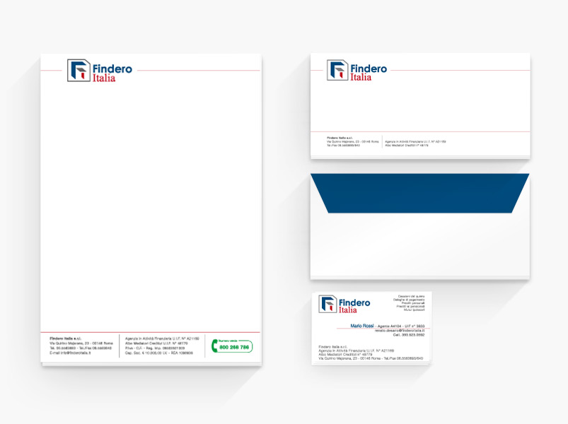 Creazione immagine coordinata carta intestata busta e biglietto da visita, Graphic Web Designer Freelance Roma, VdvGrafica